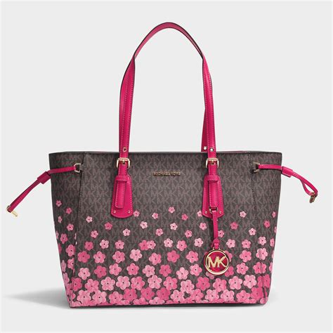 pink and brown mk purse